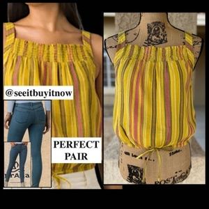 PrAna Organic Cotton Little  Palm Cami US Size L